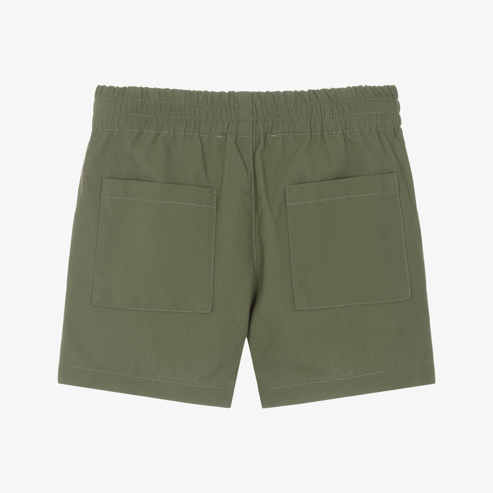 Boys Beige Teddy Bear Shorts - View 2
