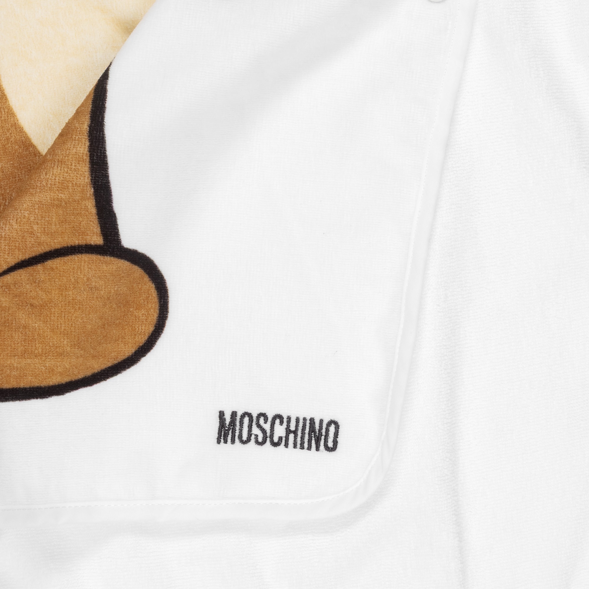 White & Brown Teddy Bear Cotton Poncho Towel - View 6