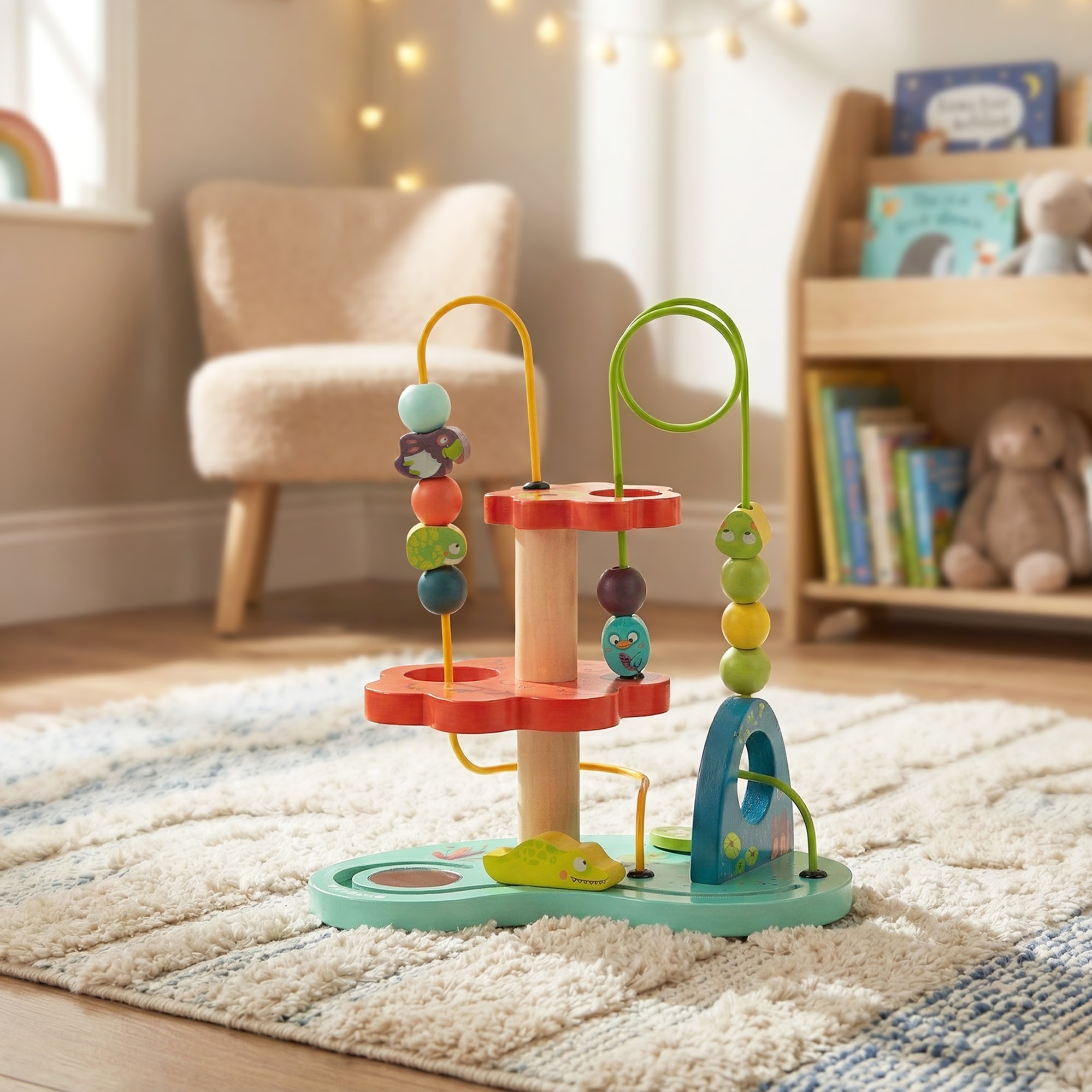 Wooden Jungle Bead Activity Toy (23cm) - View 2