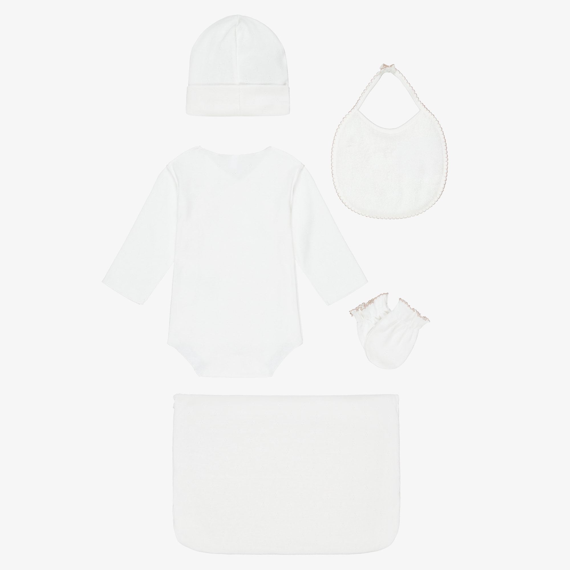 Ivory Cotton Bodyvest Baby Gift Set - View 2