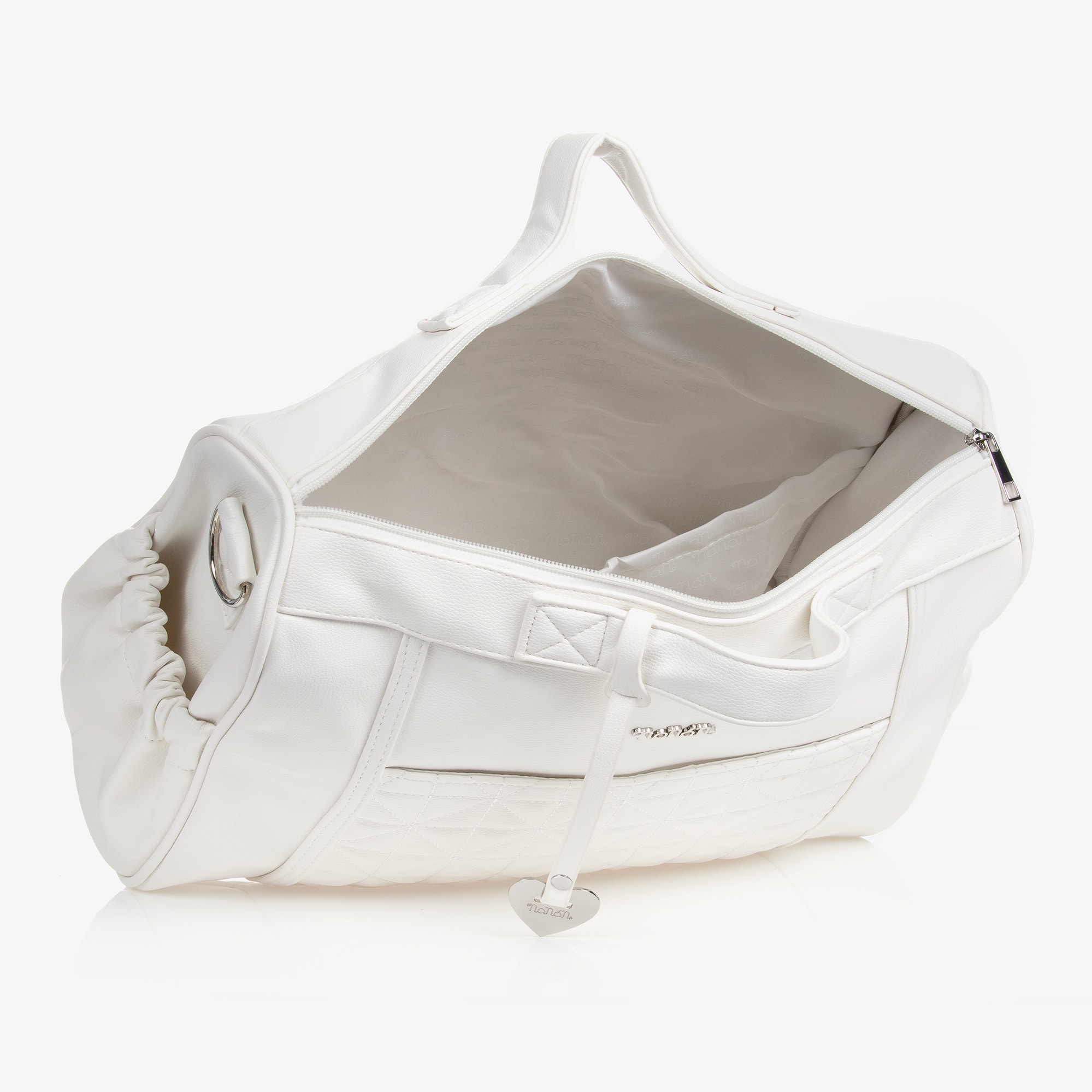White Quilted Changing Bag (36cm) - View 5