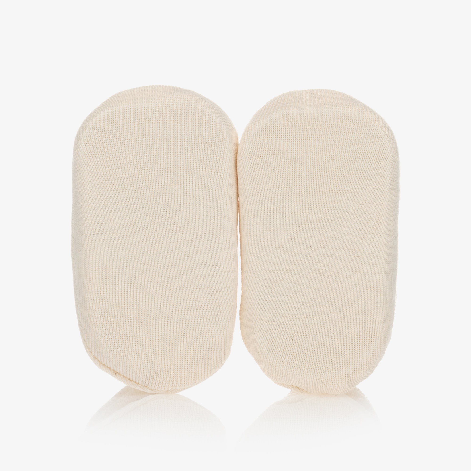 Ivory Organic Cotton Booties - View 4