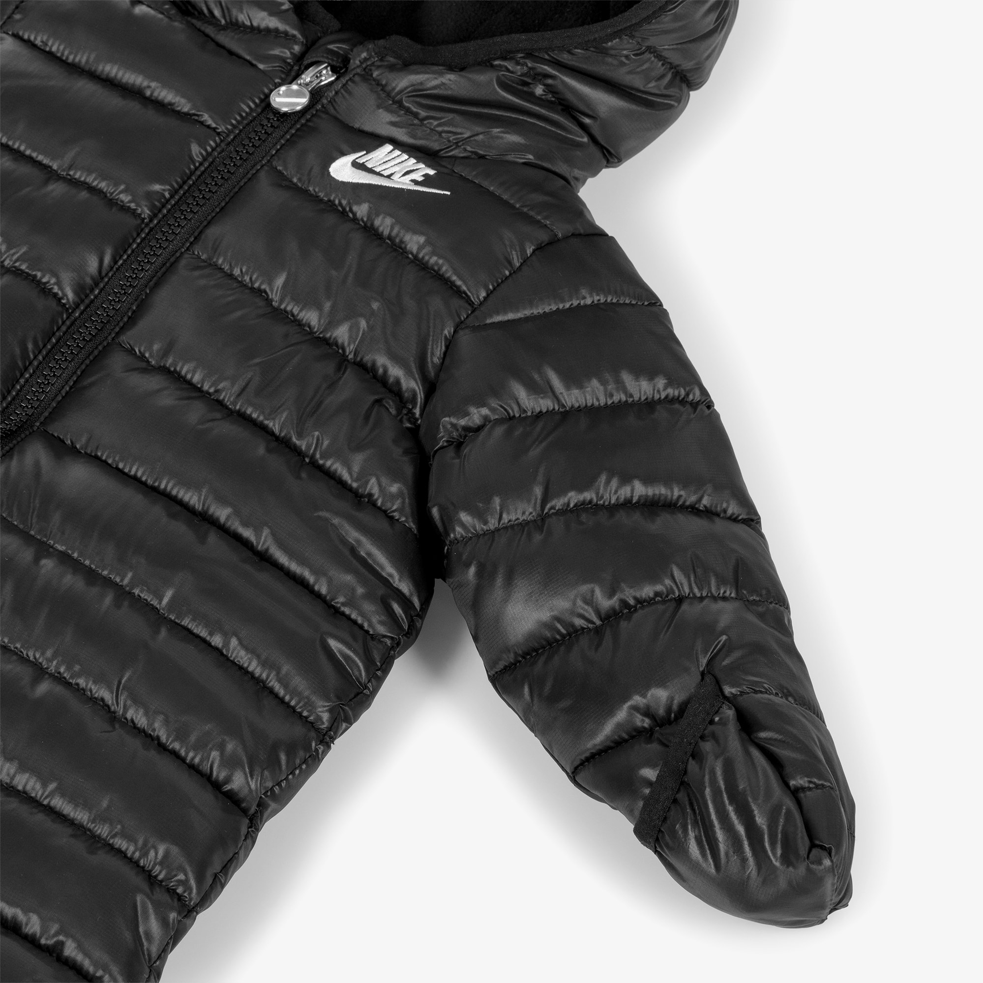 Black Logo Padded Snowsuit - View 5