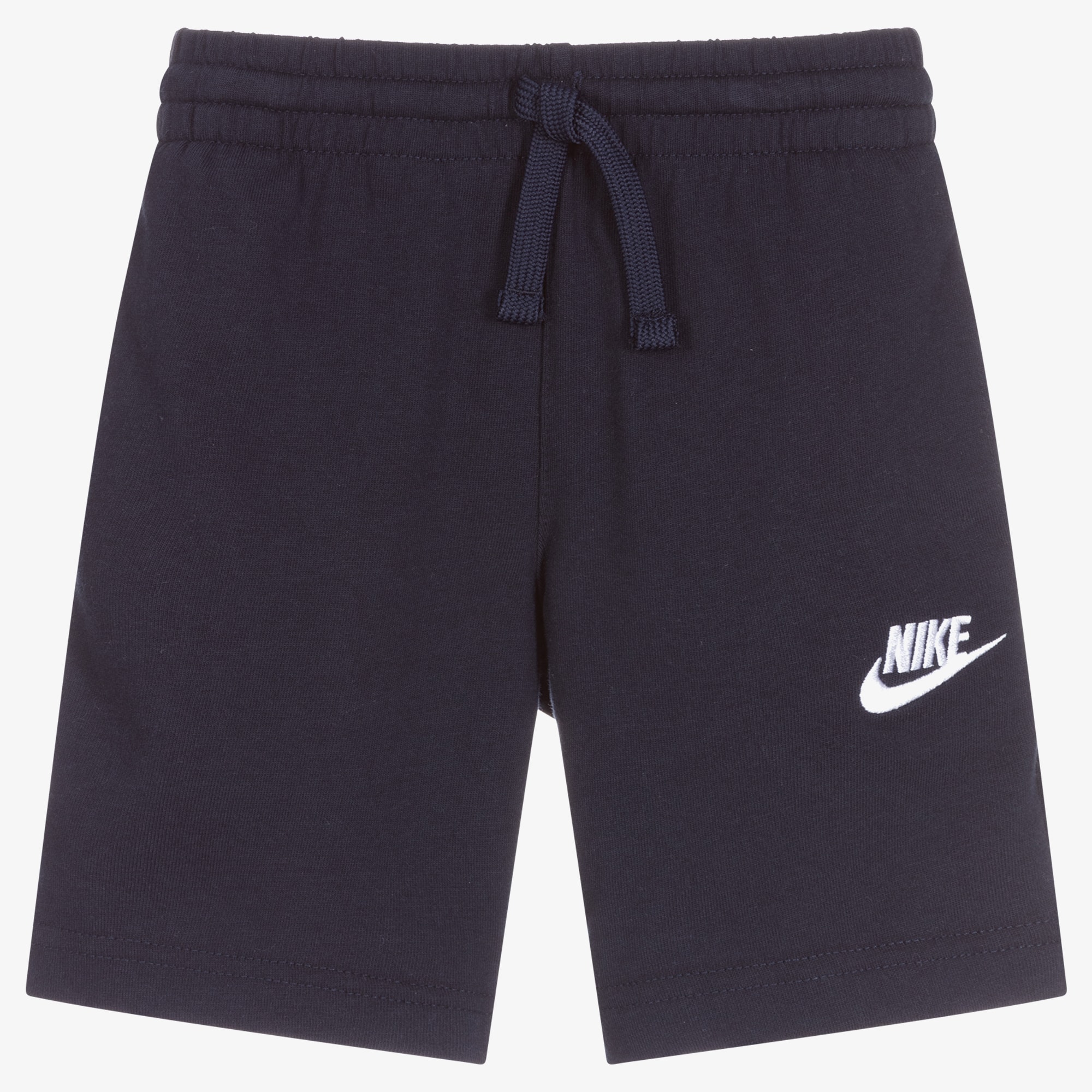 Boys Navy Blue Logo Shorts - View 1