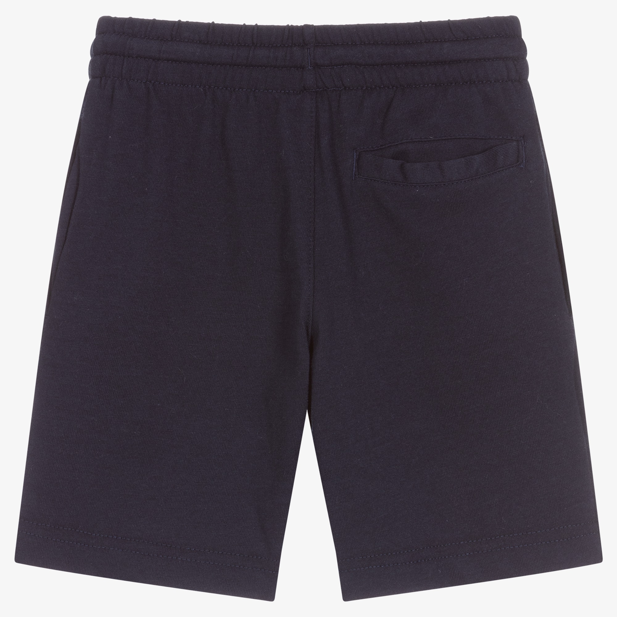 Boys Navy Blue Logo Shorts - View 2