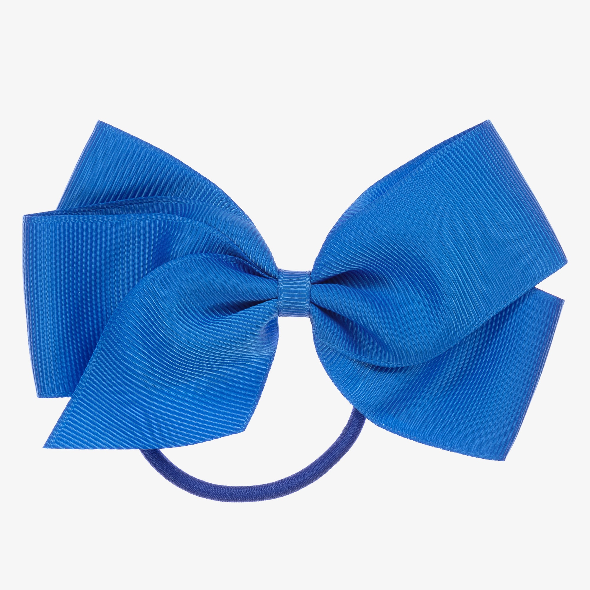 Navy Blue Bow Hair Elastic (12cm) - View 1