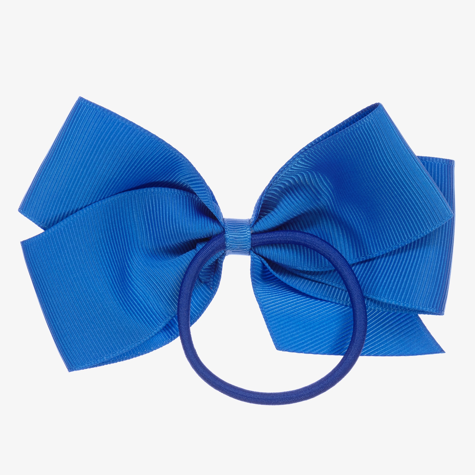 Navy Blue Bow Hair Elastic (12cm) - View 2