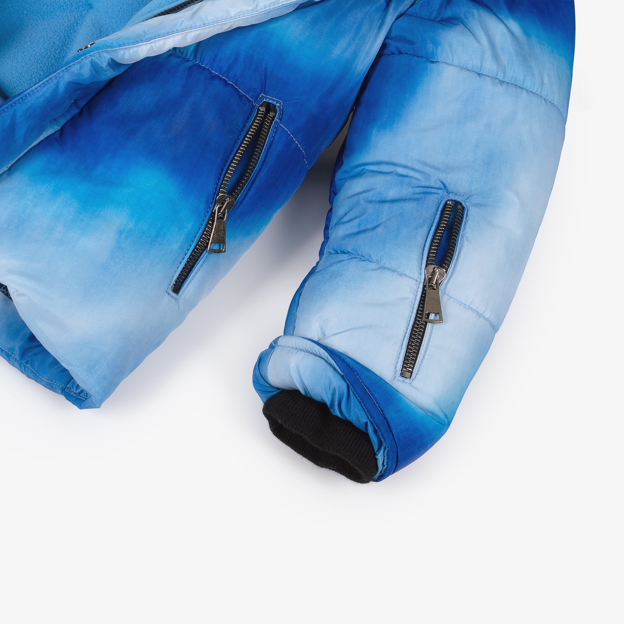 Boys Blue Tie-Dye Technical Ski Jacket - View 7