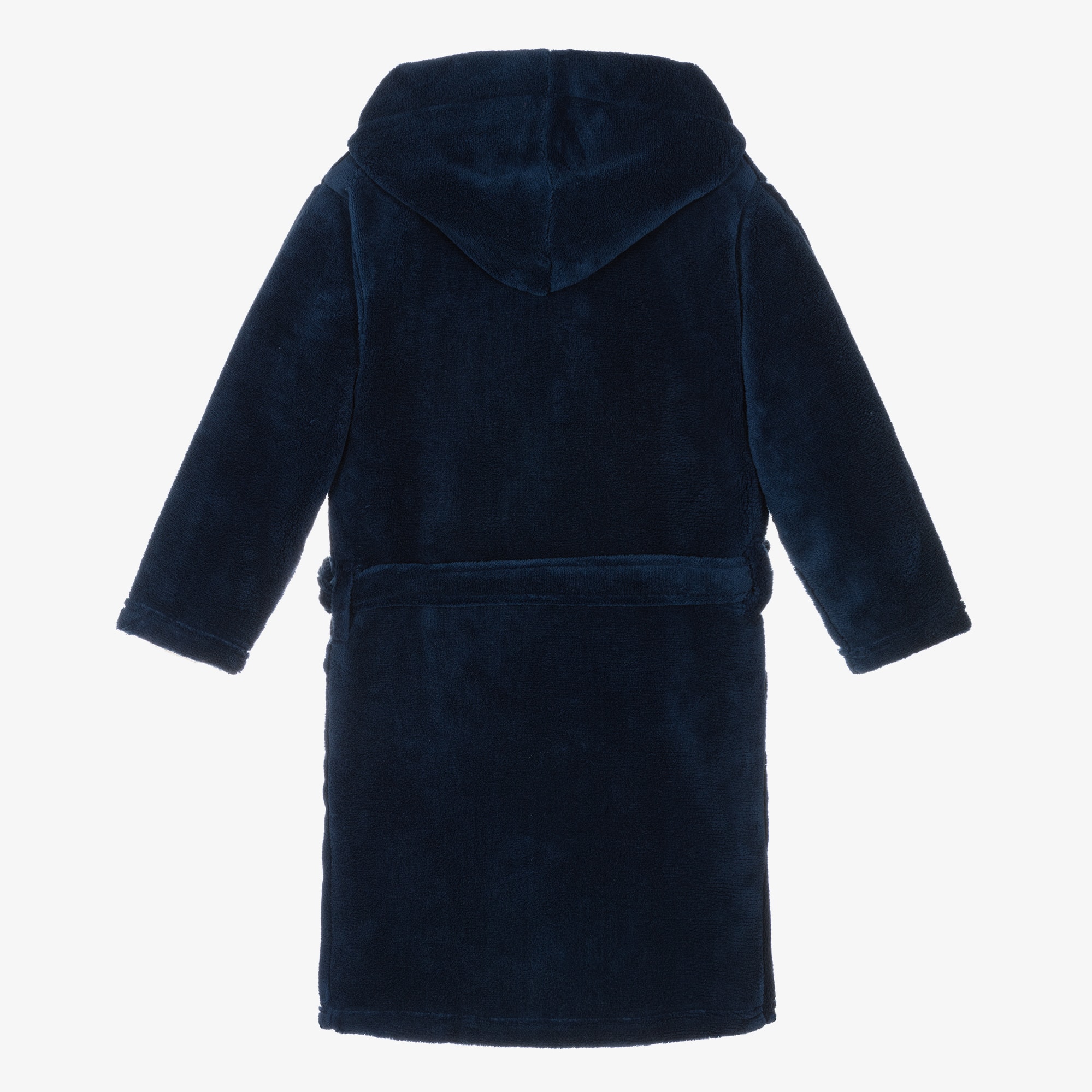 Blue Fleece Dressing Gown - View 2