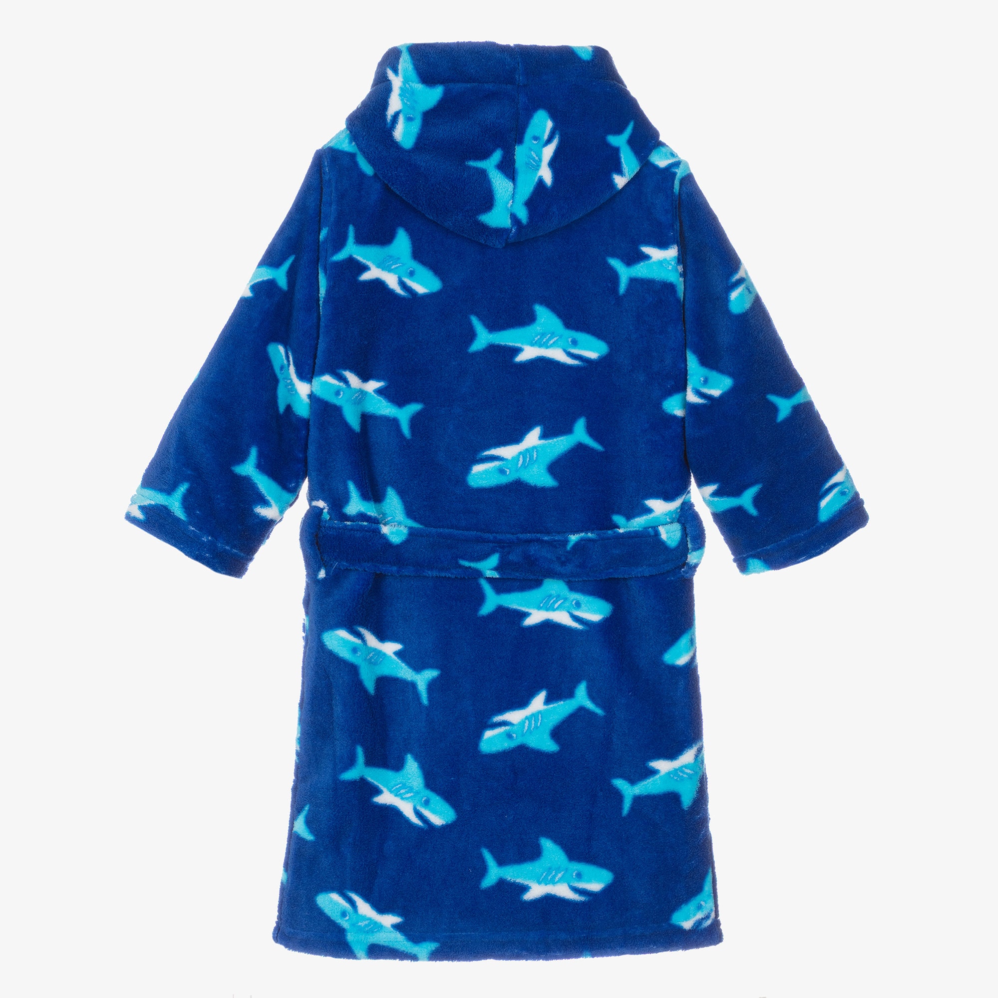 Blue Football Fleece Dressing Gown - View 3