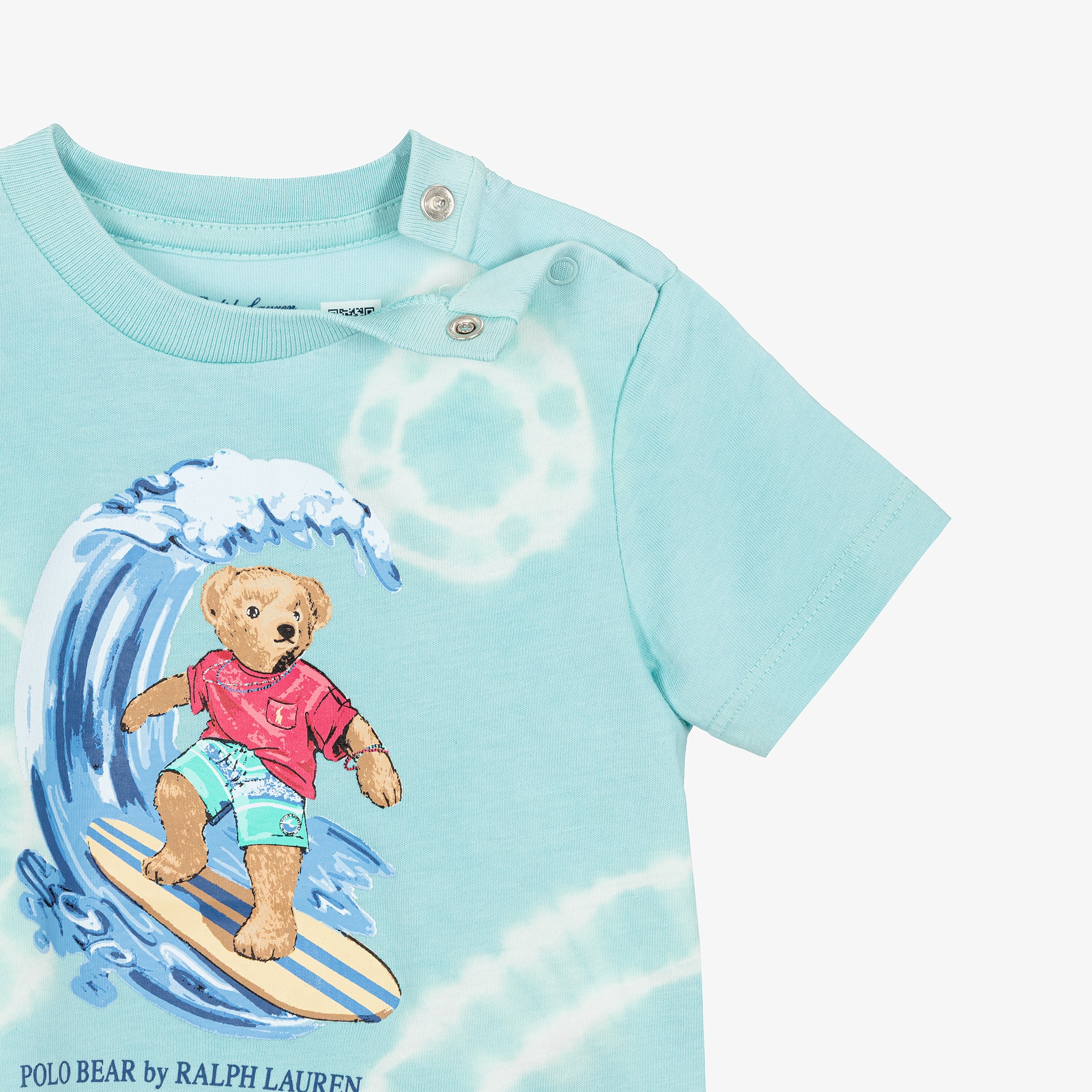 Baby Boys Cotton Polo Bear Shorts Set - View 4