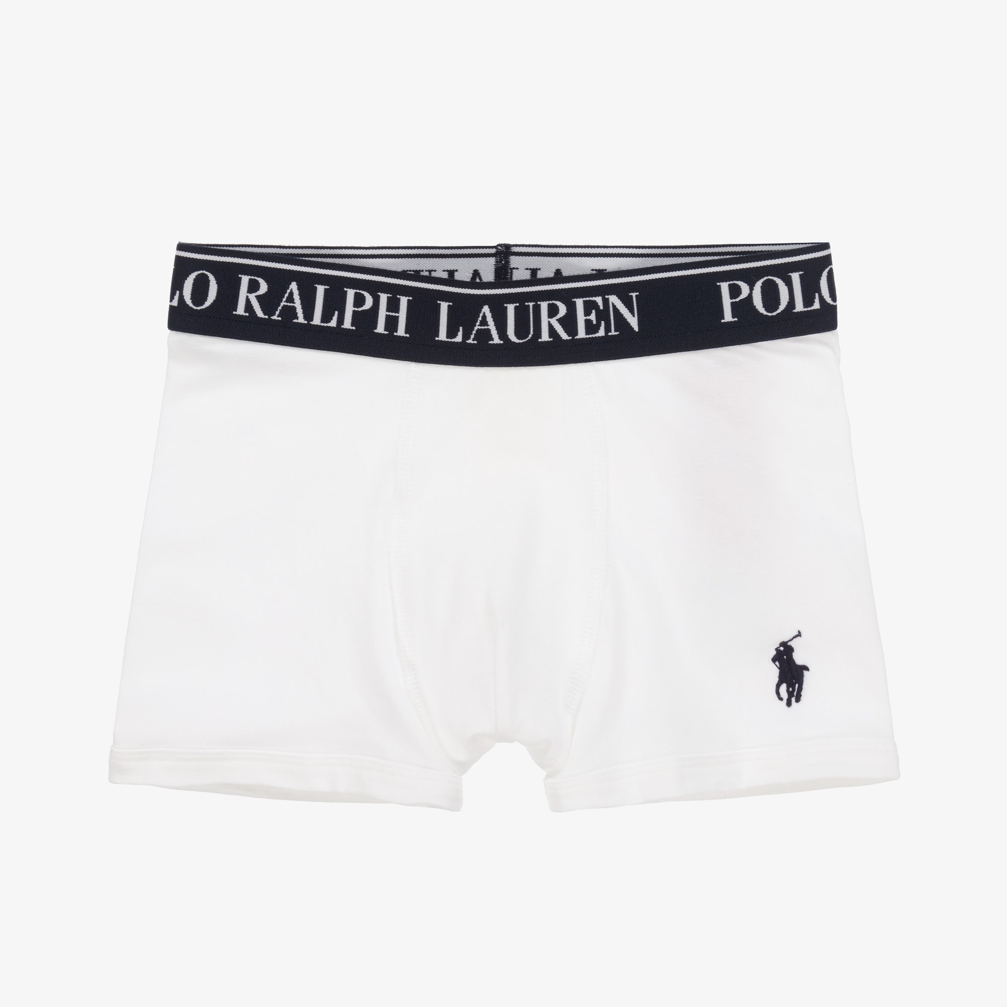 Boys White Cotton Boxer Shorts (3 Pack) - View 2