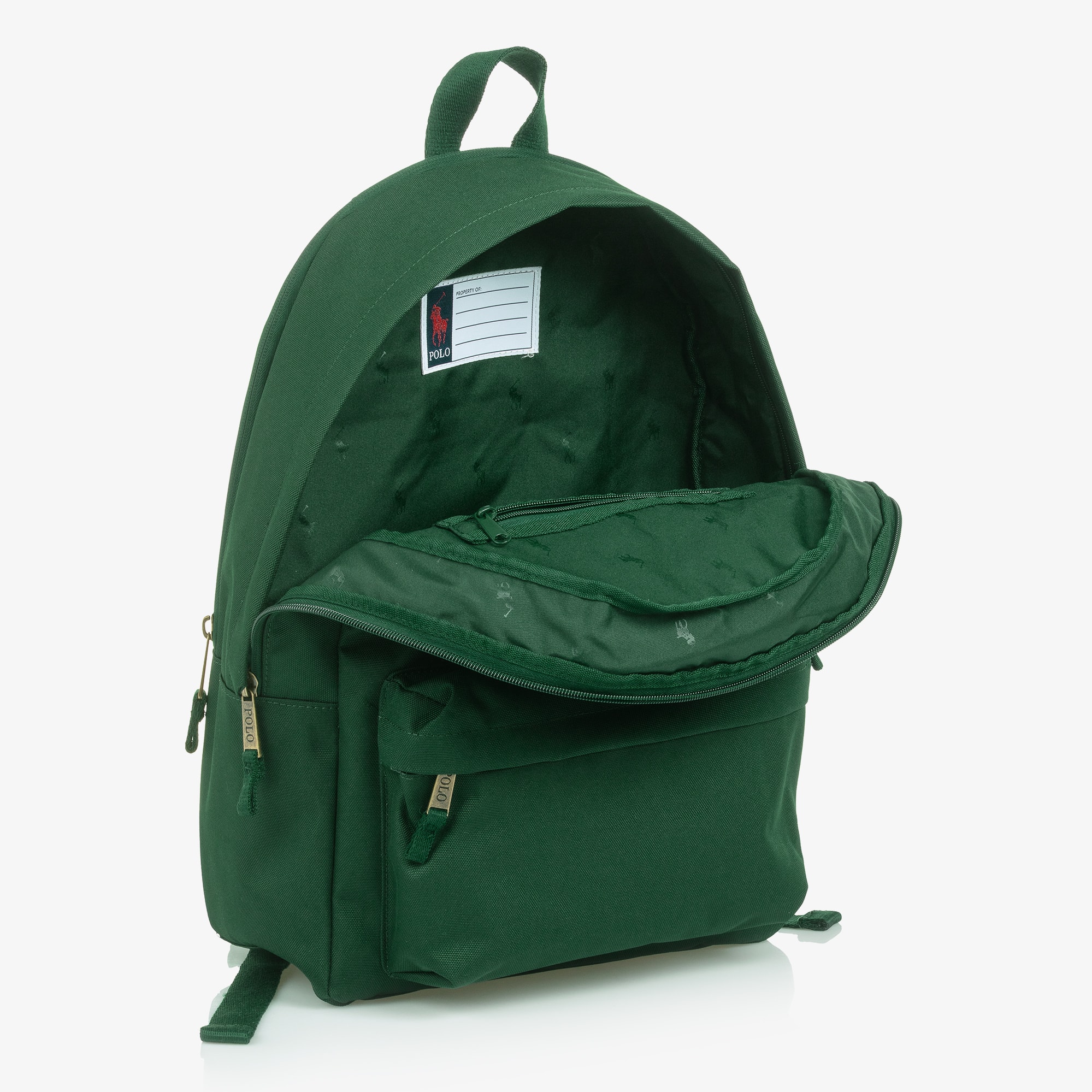Green Canvas Pony Logo Backpack (45cm) - View 6