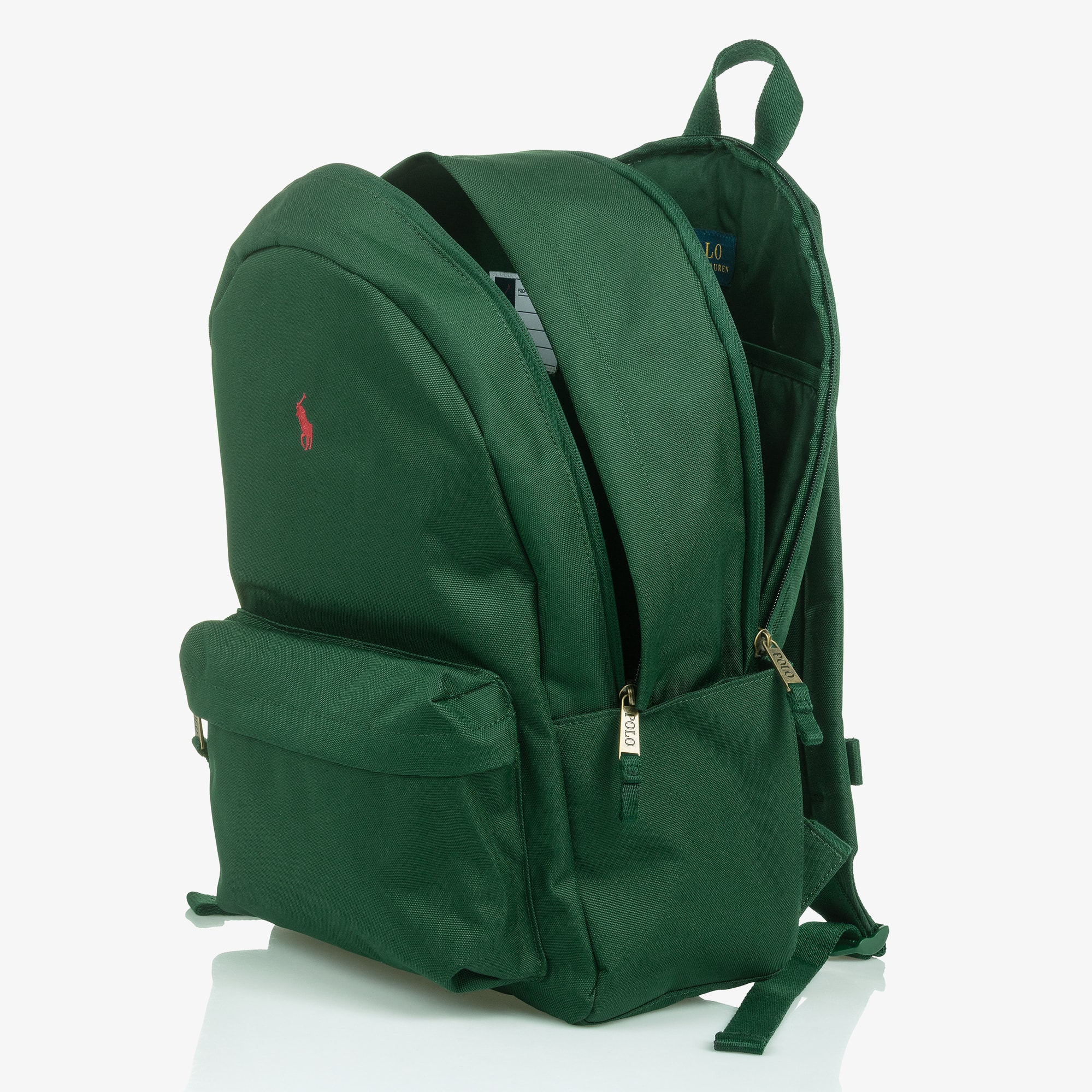Green Canvas Pony Logo Backpack (45cm) - View 7