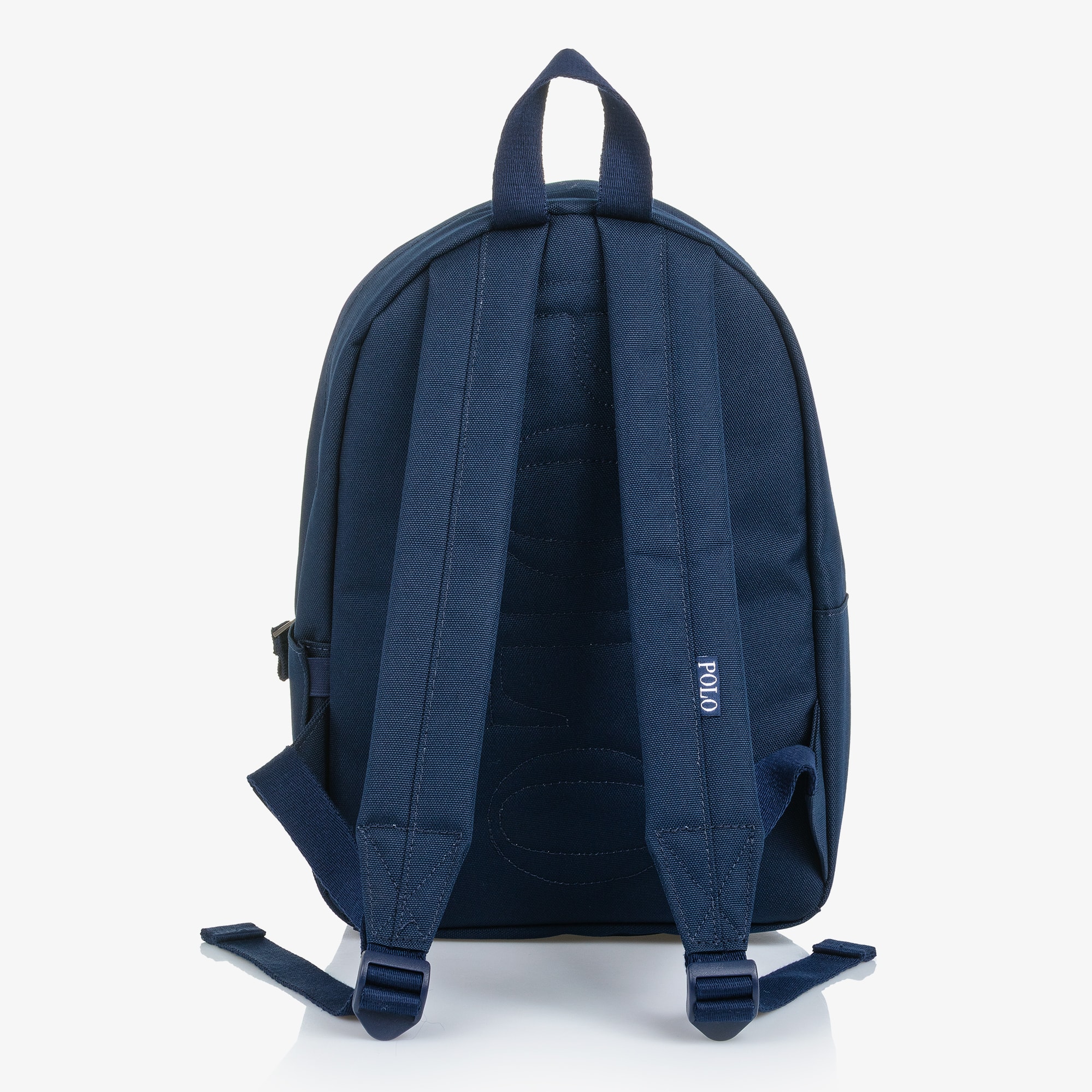 Mini Navy Blue Canvas Polo Bear Backpack (34cm) - View 4