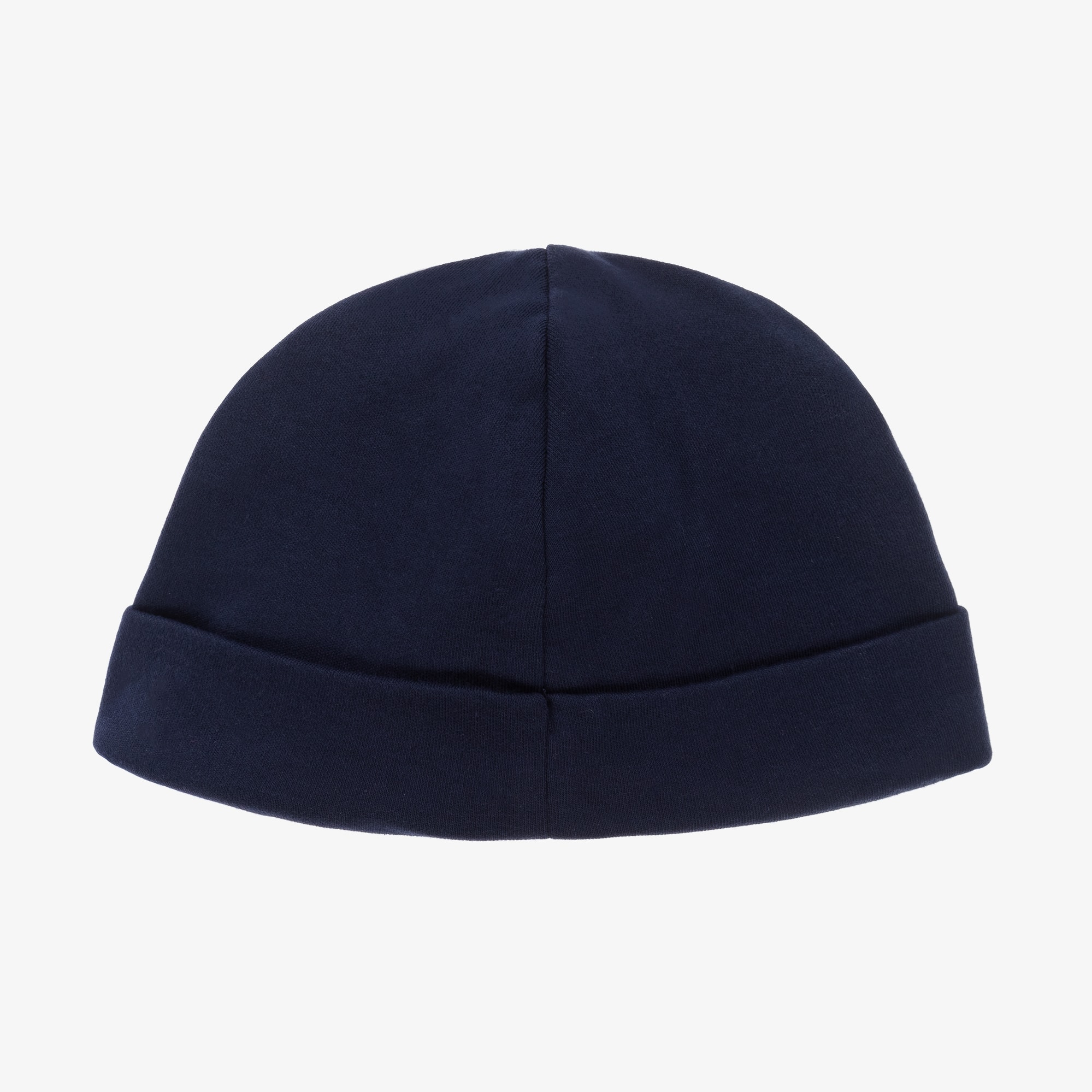 Navy Blue Cotton Baby Hat - View 2