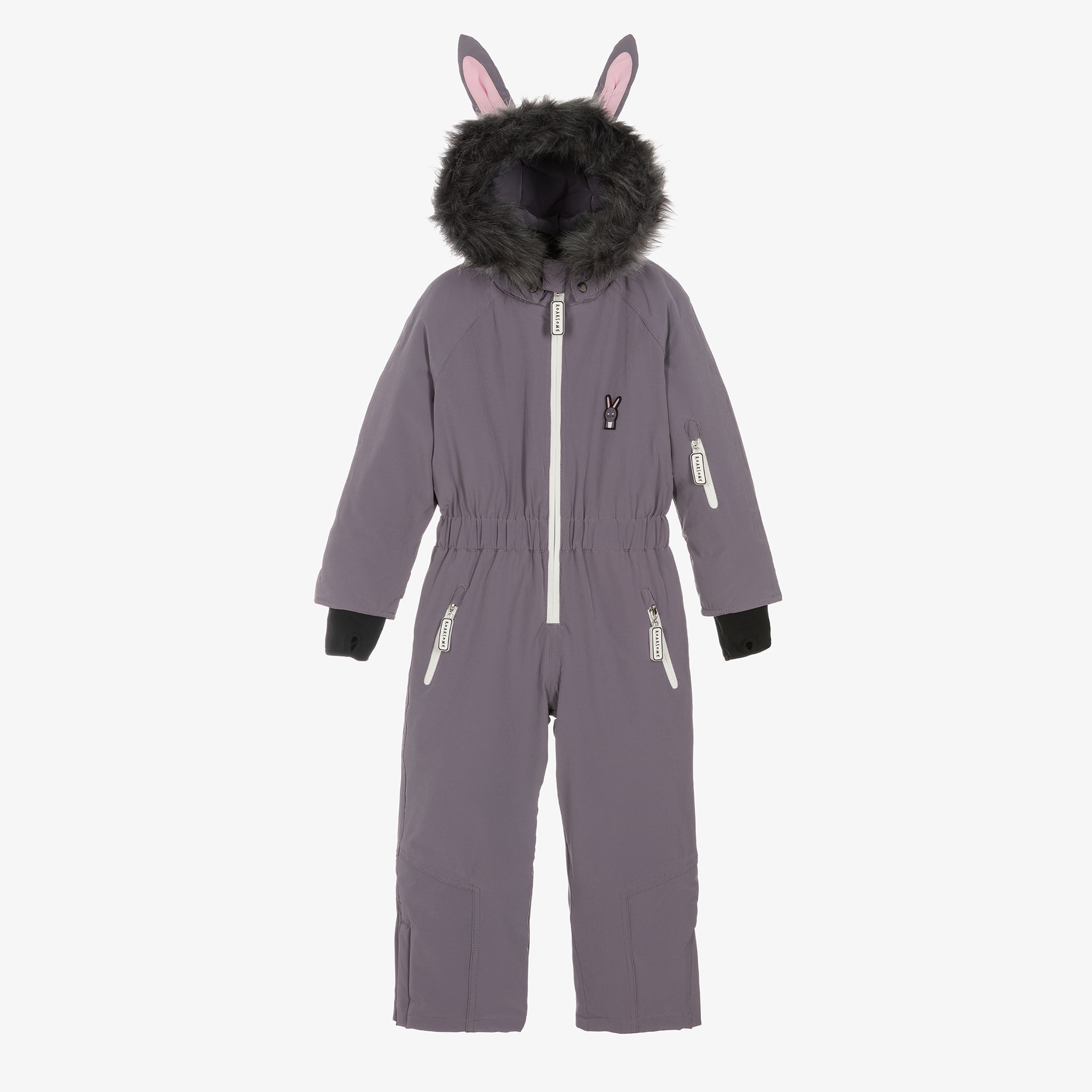 Grey Hop The Bunny Snowsuit - View 1