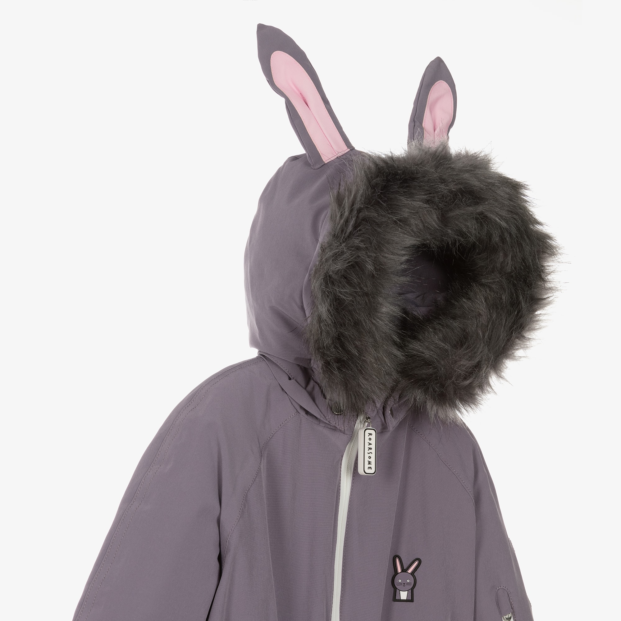Grey Hop The Bunny Snowsuit - View 6