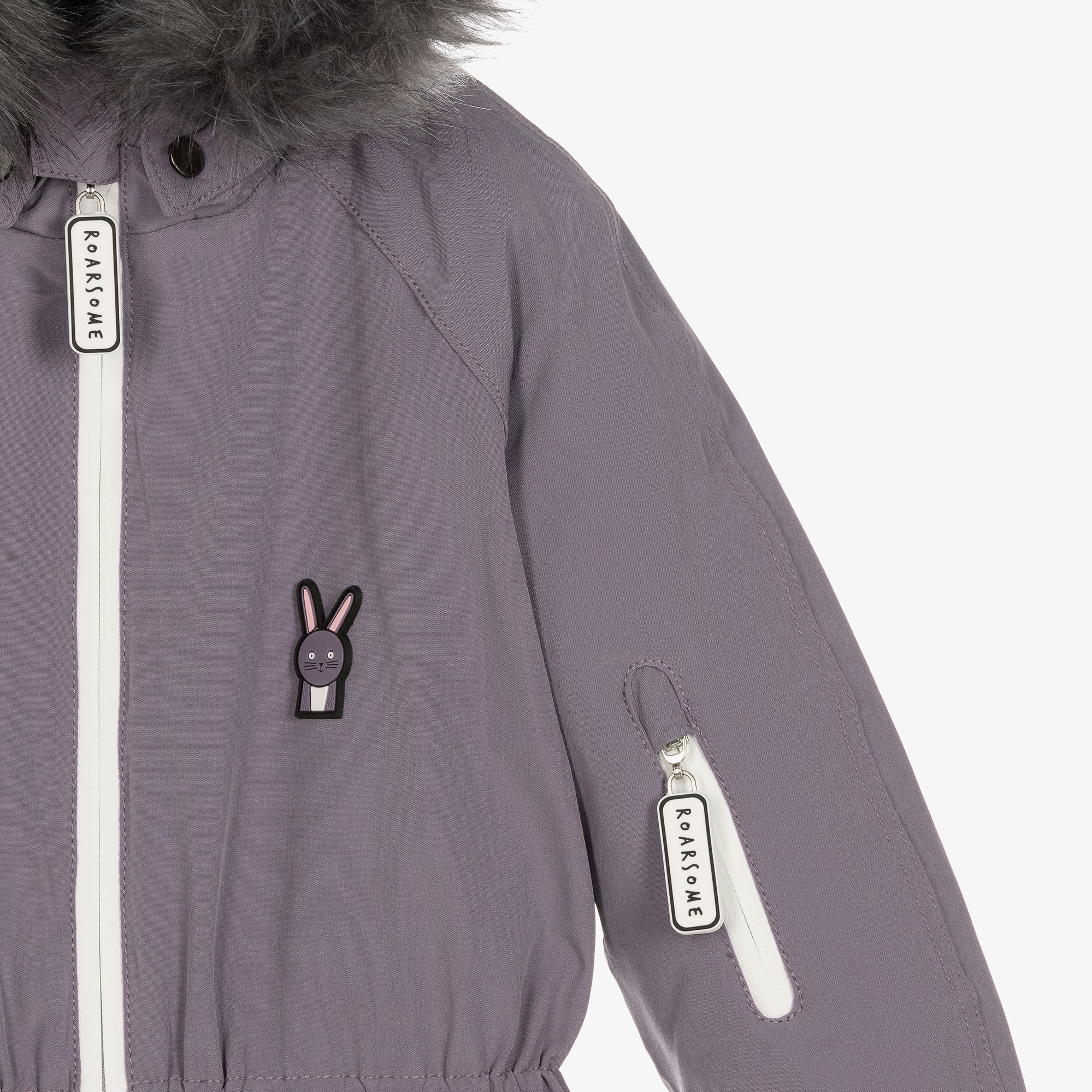 Grey Hop The Bunny Snowsuit - View 7