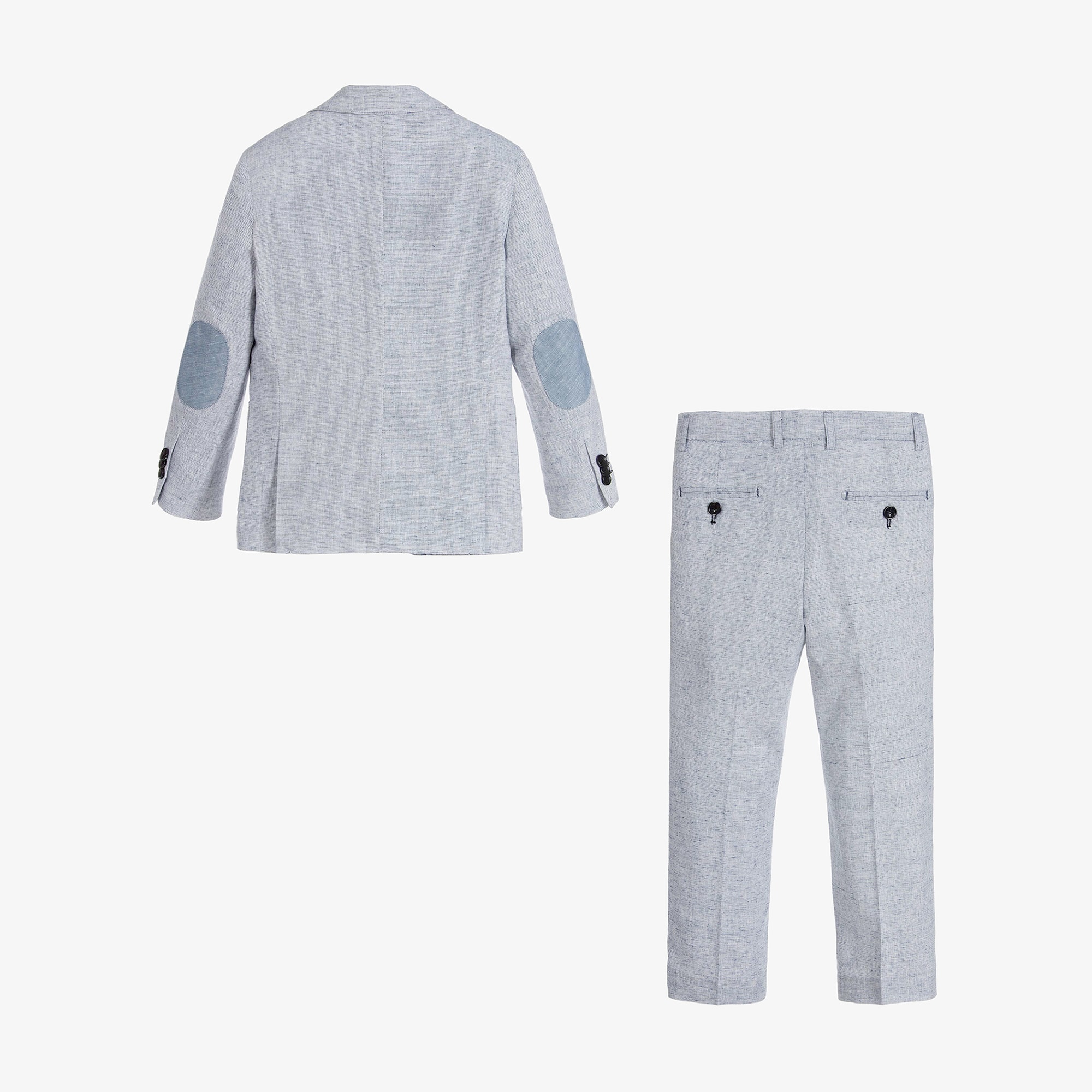 Boys Light Blue Suit - View 4