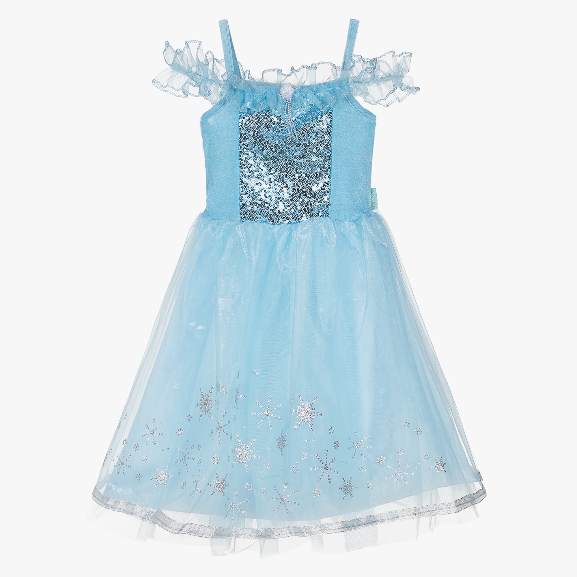 Blue Ice-Queen Costume Dress - View 1