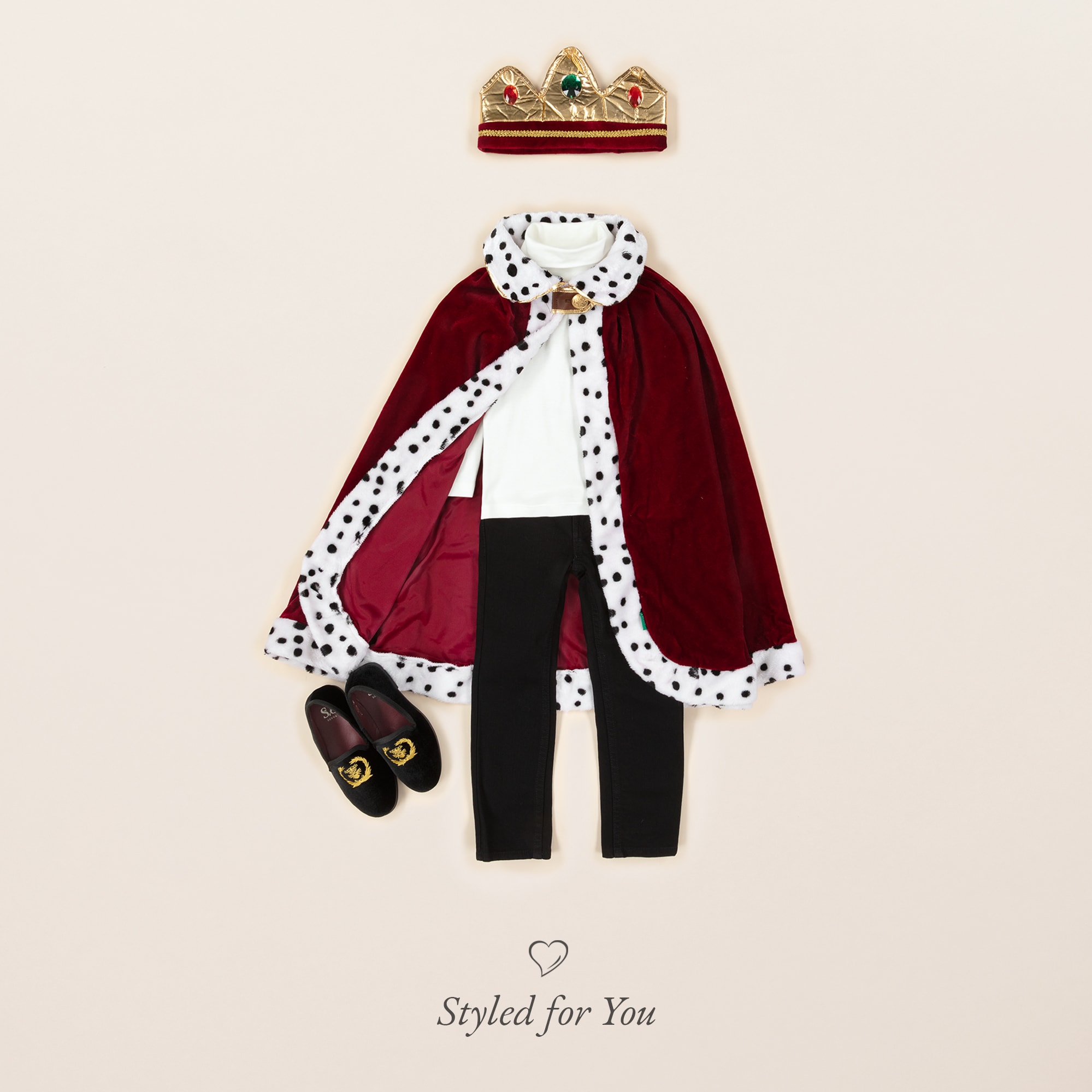 Red & Gold Dressing-Up Crown - View 4