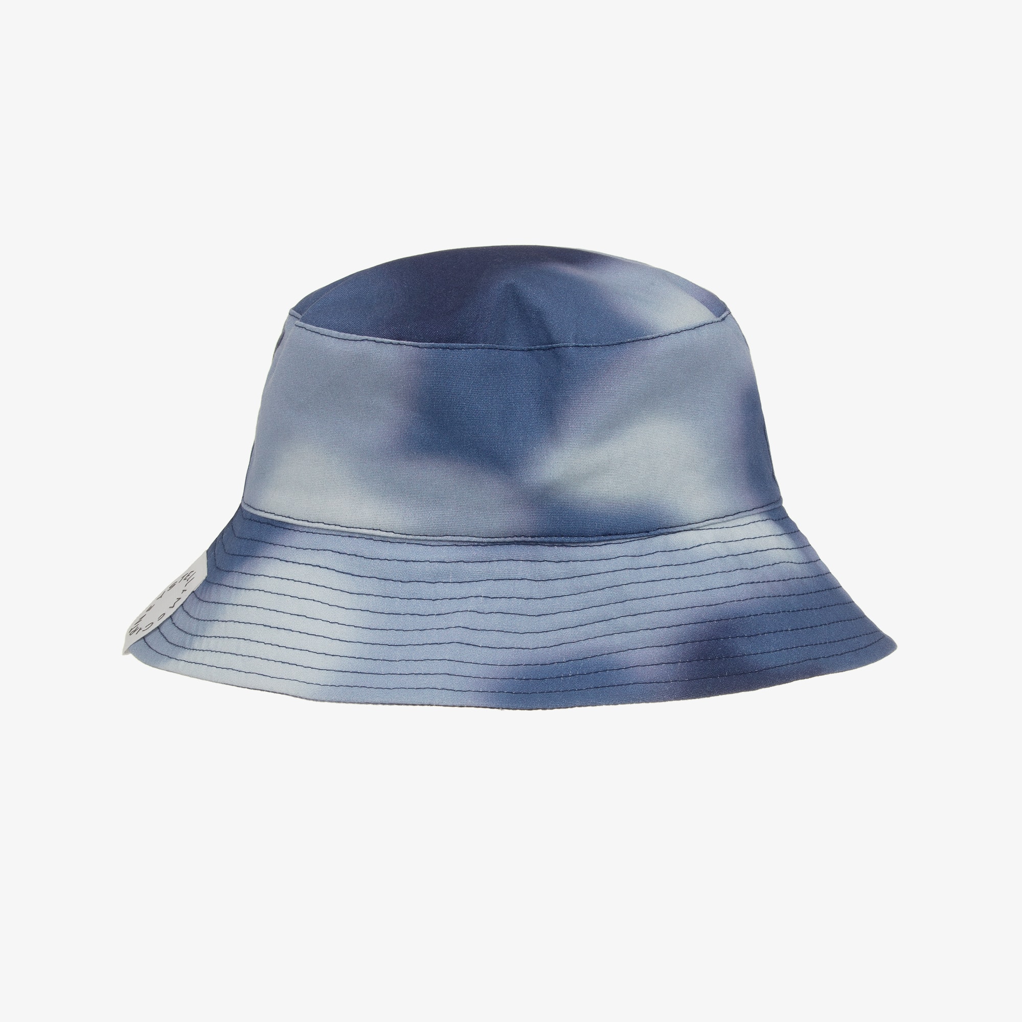 Boys Blue Cotton Tie-Dye Bucket Hat - View 2
