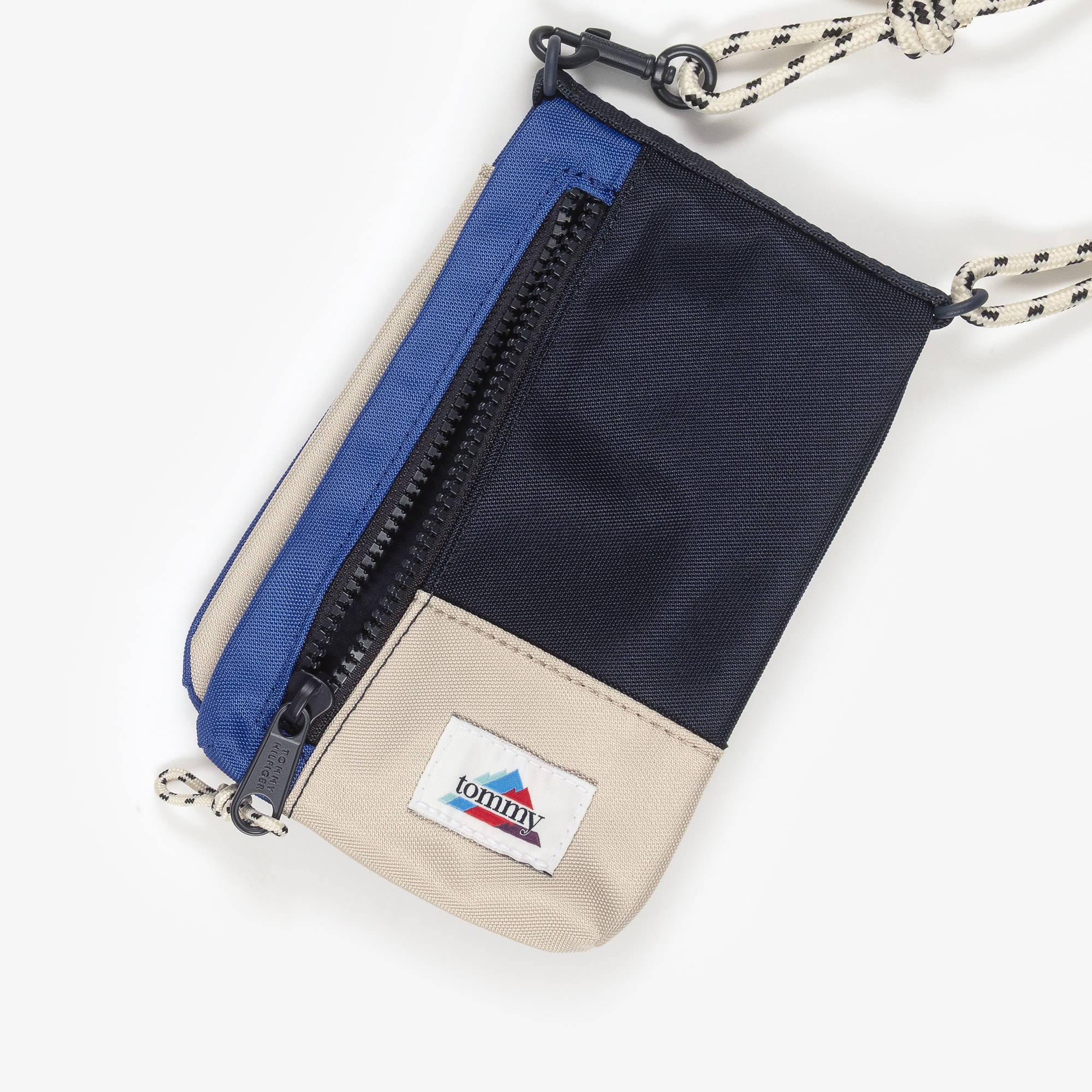 Blue Colorblock Crossbody Phone Pouch - View 4