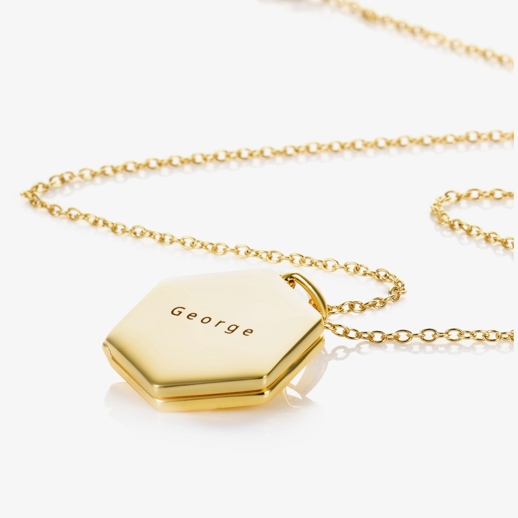 Personalised Locket Necklace (45cm) - View 5