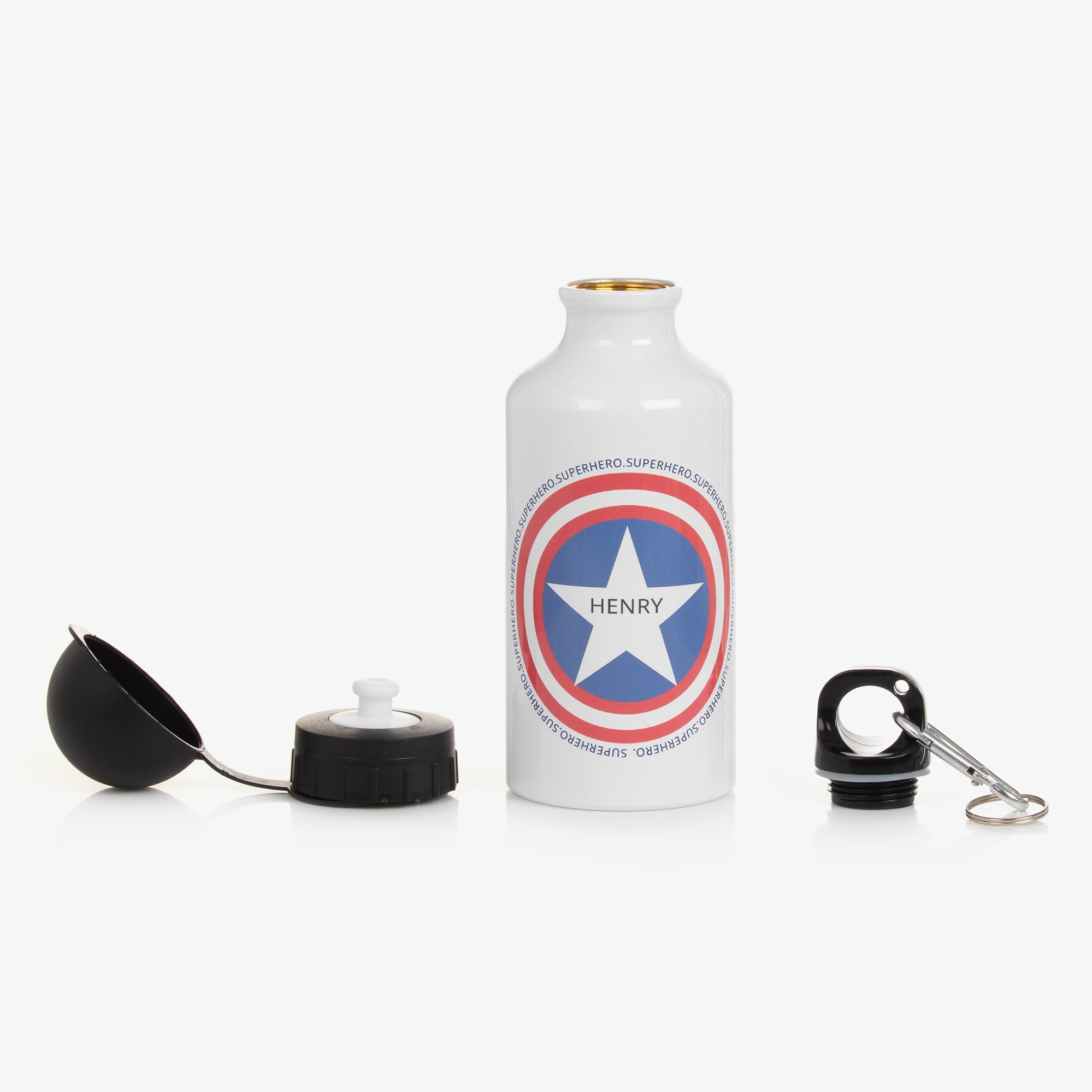 Personalised Superhero Water Bottle (20cm) - View 4
