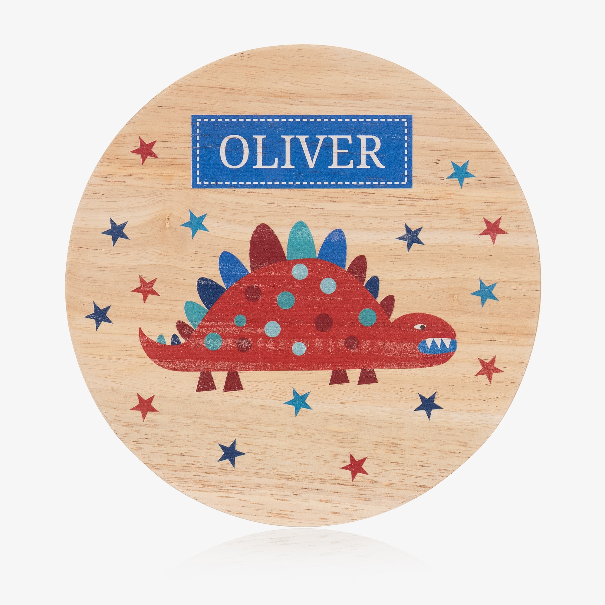 Personalised Wooden Dinosaur Stool - View 2