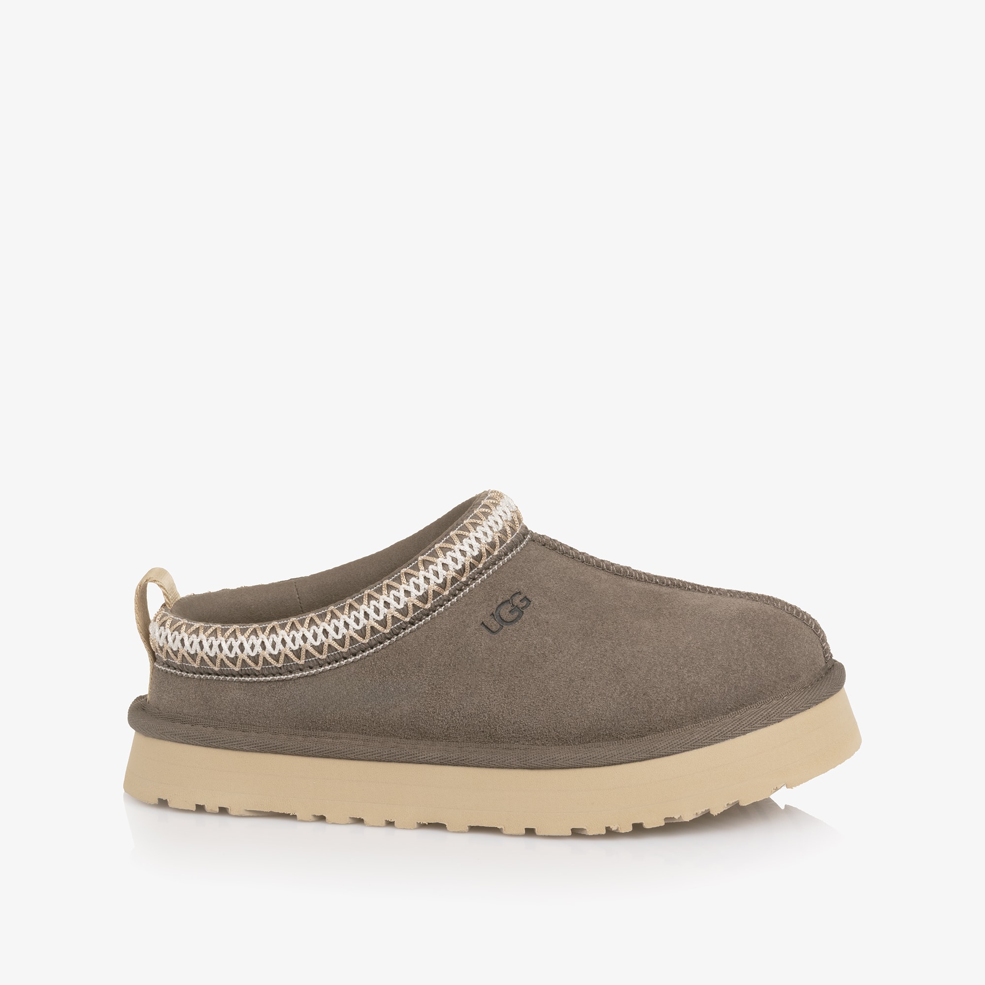 Grey Suede Leather Tazz Mules - View 4