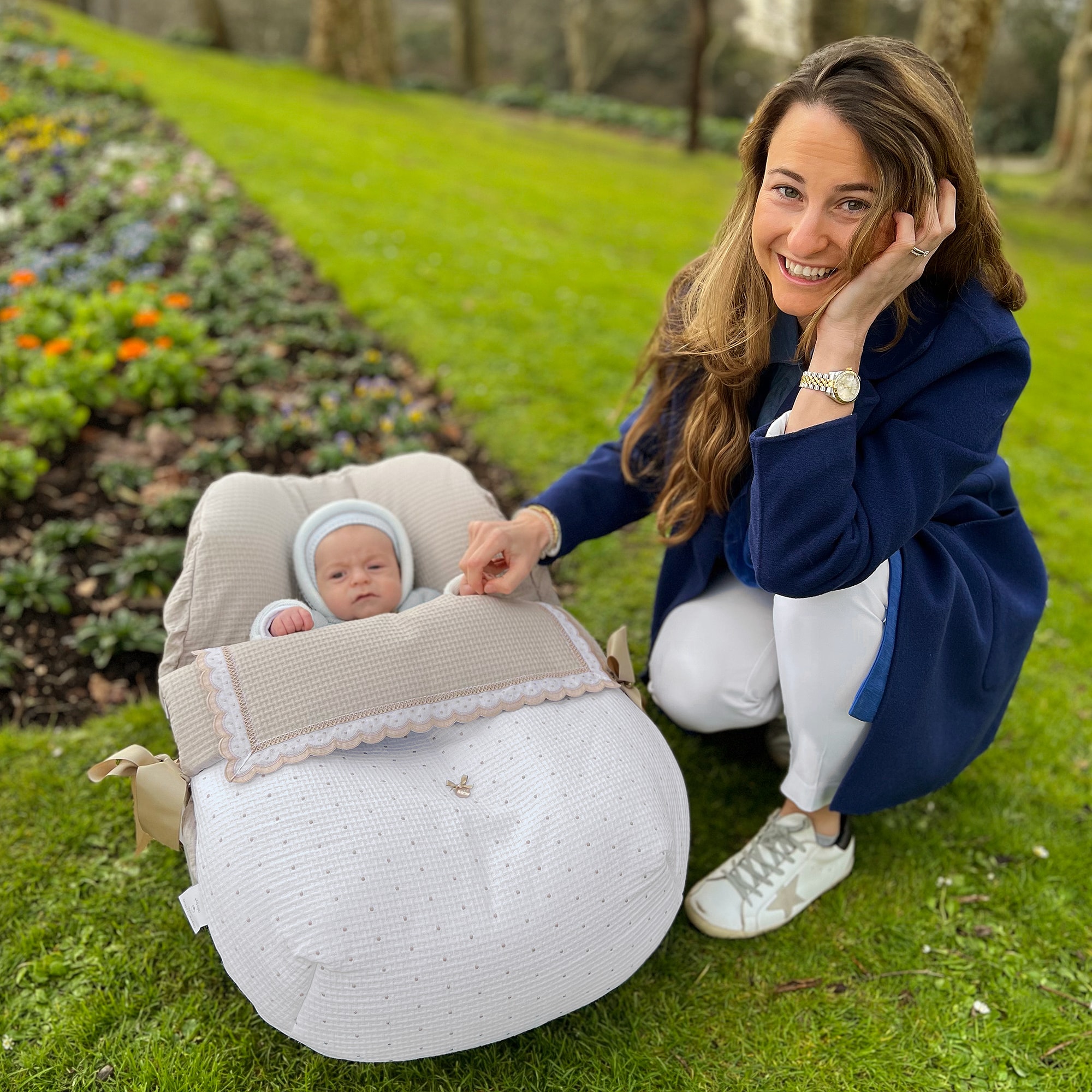 Beige Car Seat Baby Nest (75cm) - View 2