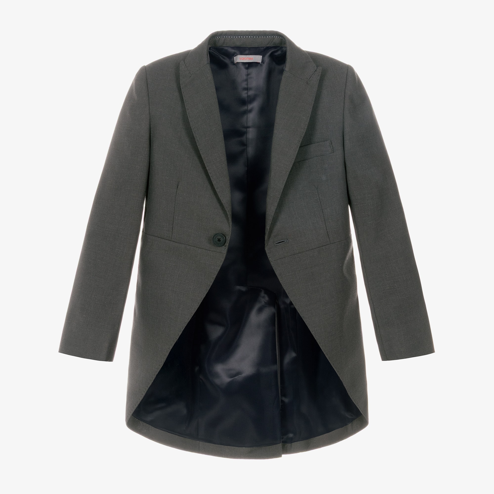 Boys Grey Tailcoat Suit - View 5