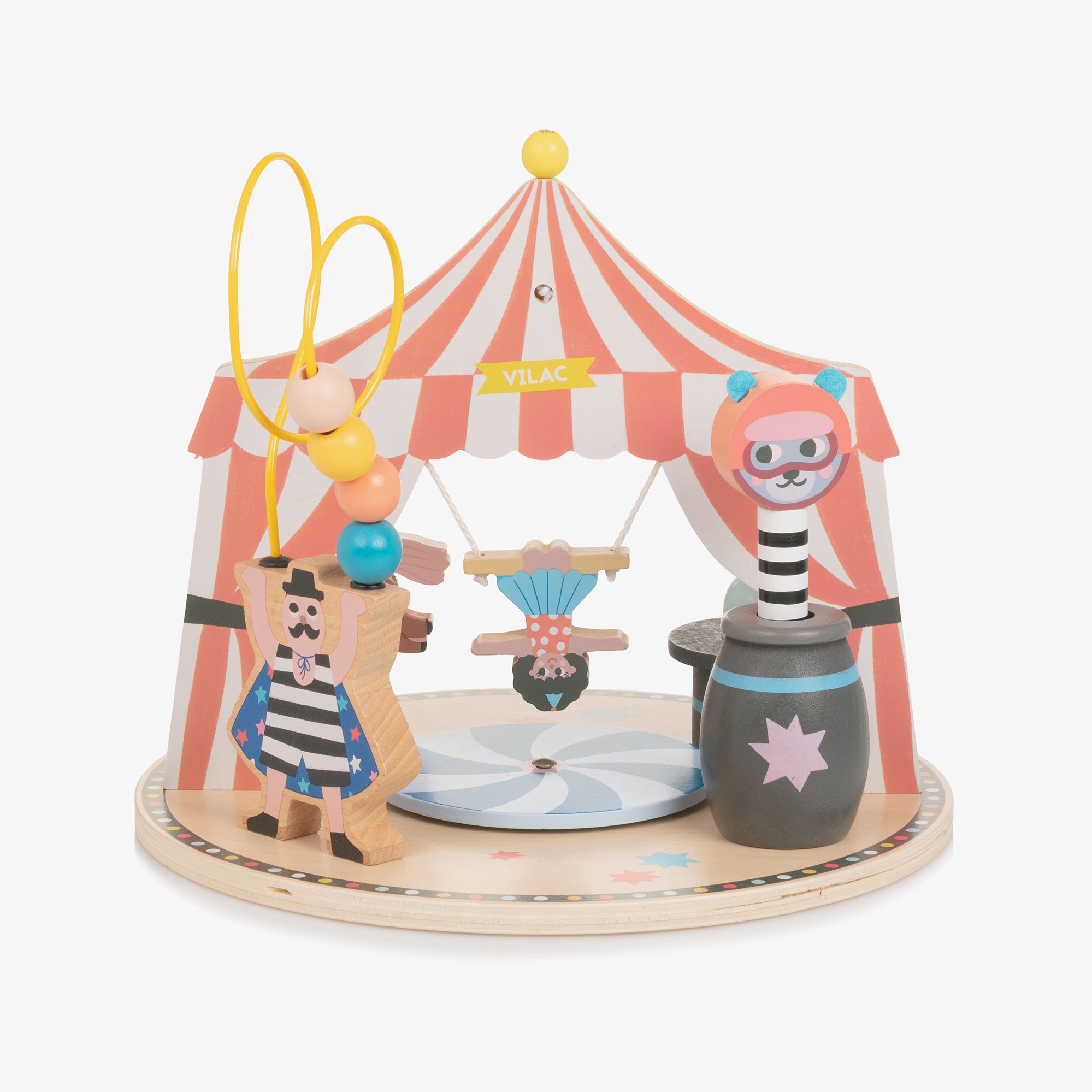 Multicolour Wooden Toy Circus (26cm) - View 4